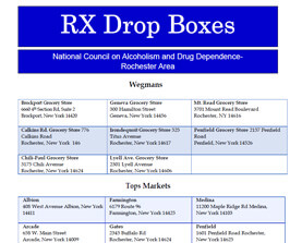 RX Drop Boxes