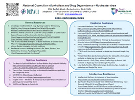 Resilience Resources NCADD RA